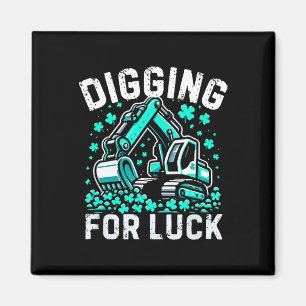 Bagger St Patricks Day Jungen St Pats Konstruktion Magnet