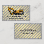 Bagger | Stahl | Vorsicht Visitenkarte (Vorne/Hinten)