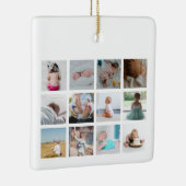 Bagger Truck Baby erstes Jahr Foto Collage Keramikornament (Rechts)