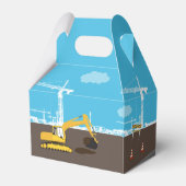 Bagger Truck Bauwagen Geburtstagspartei Geschenkschachtel (Rückseite)