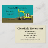 Bagger Visitenkarte (Vorne/Hinten)