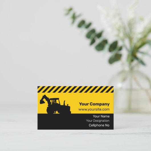 Bagger Visitenkarte (Stehend Vorderseite)