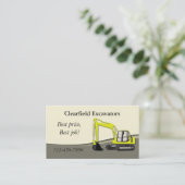 Bagger Visitenkarte (Stehend Vorderseite)