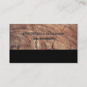 Bagger Visitenkarte (Rückseite)