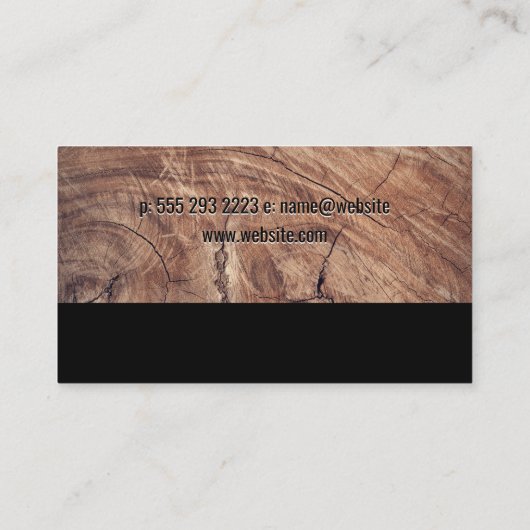 Bagger Visitenkarte (Rückseite)