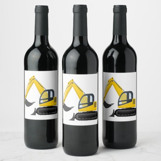 Bagger Weinetikett (Flaschen)