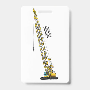 Bagger-Zug Cartoon-Illustration Ausweis