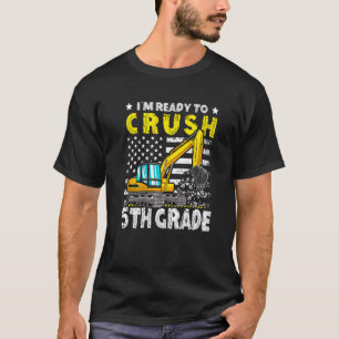 Bagger Zurück zur Schule Ich bin bereit, die 5. Kl T-Shirt