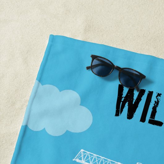 Baggeranlage Strandtuch (Beispiel)