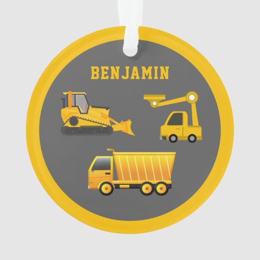 Baggerbagger Ornament (Rückseite)