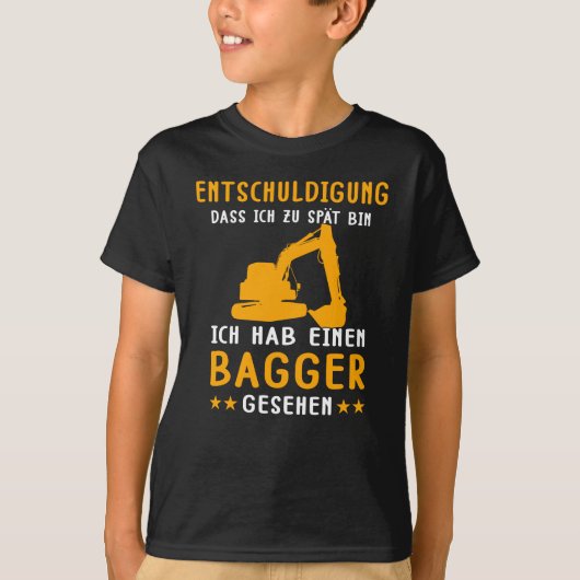 Baggerbagger T-Shirt (Vorderseite)