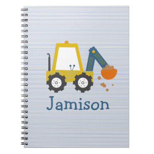 Baggerbau LKW-Strick-Notebook Notizblock