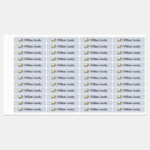 Baggerbau Truck Blue Stri Namensschilder Etiketten (Blatt)