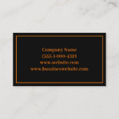 Baggerbau Visitenkarte (Rückseite)