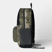 Baggerbauausrüstung Coole Camouflage Bedruckter Rucksack (Rechts)