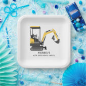 Baggerbauer jeden Geburtstag Pappteller (Party)