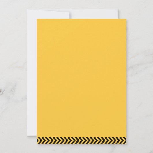 Baggerbauer Kinderwagen Geburtstag Einladung (Rückseite)