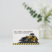 Baggerbaufahrzeug Visitenkarte (Stehend Vorderseite)