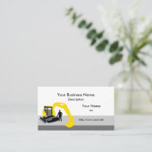 Baggerbaukarte Visitenkarte (Stehend Vorderseite)