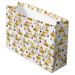 Baggerbaumuster für LKW-Party Große Geschenktüte