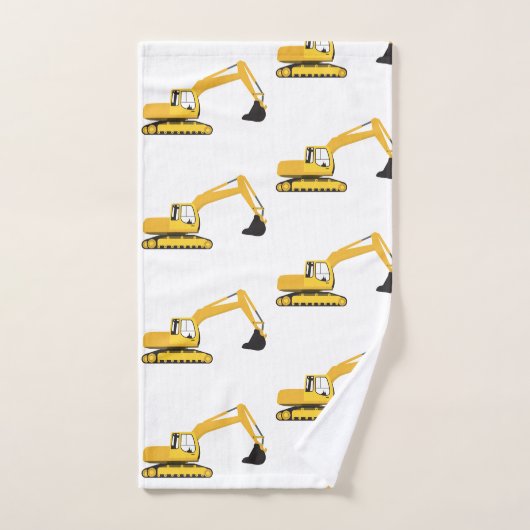 Baggerbauwagen Badhandtuch Set (Handtuch)