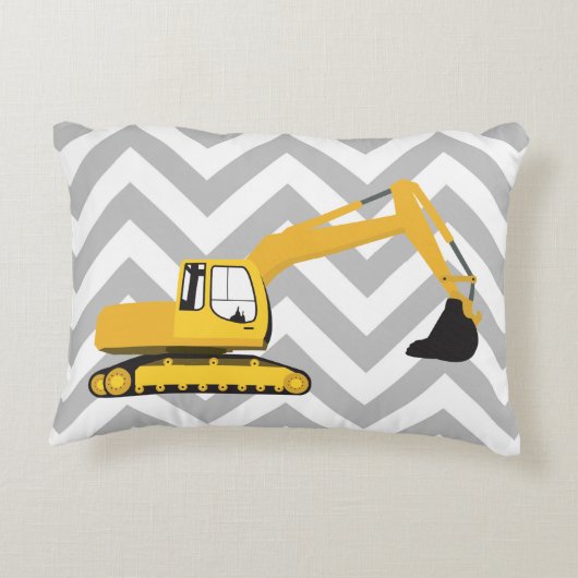 Baggerbauwagen Dekokissen (Rückseite)