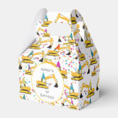 Baggerbauwagen Geburtstagspartei Geschenkschachtel (Vorderseite)