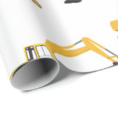 Baggerbauwagen Geschenkpapier (Rolleneckpunkt)