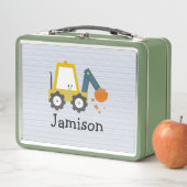 Baggerbauwagen gestreift metall brotdose (Beispiel)