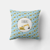 Baggerbauwagen Kissen (Rückseite)