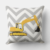 Baggerbauwagen Kissen (Rückseite)