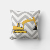 Baggerbauwagen Kissen (Vorderseite)