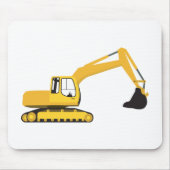 Baggerbauwagen Mousepad (Vorne)