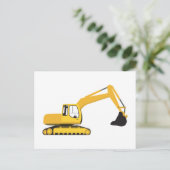 Baggerbauwagen Postkarte (Stehend Vorderseite)