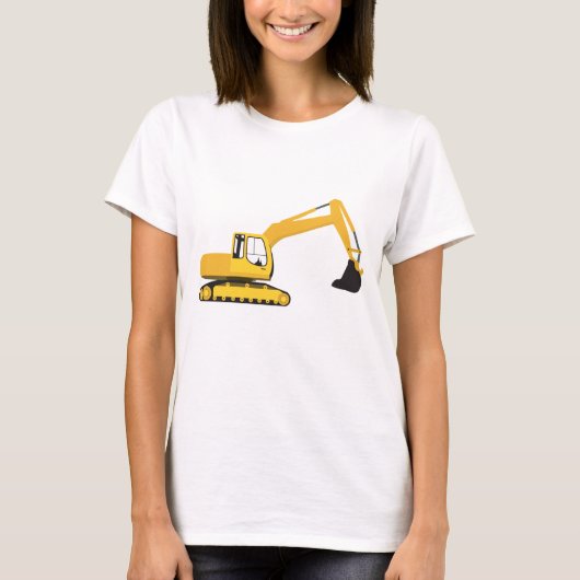 Baggerbauwagen T-Shirt (Vorderseite)