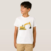 Baggerbauwagen T-Shirt (Vorne ganz)
