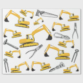 Baggerbauweise Geschenkpapier (Flach)