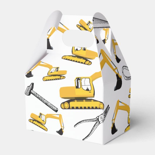 Baggerbauweise Geschenkschachtel (Rückseite)