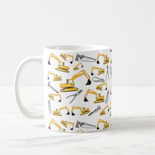Baggerbauweise Kaffeetasse (Links)