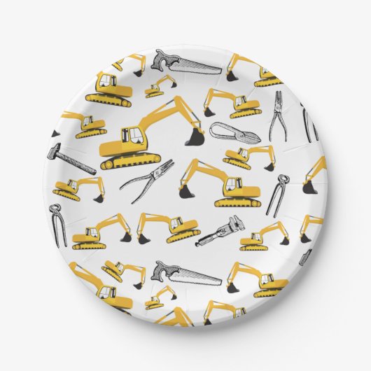 Baggerbauweise Pappteller (Vorderseite)