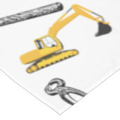 Baggerbauweise Tischdecke (Schrägansicht)