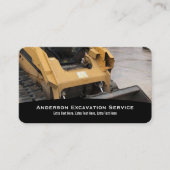 Baggerdienstkarte Visitenkarte (Vorderseite)