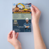 Baggerdienstleistungen Flyer (Handgriff)