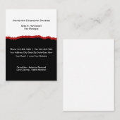 Baggerdienstleistungen Moderne vertikale Visitenka Visitenkarte (Vorne/Hinten)