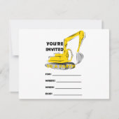 Baggereinladung Einladung (Vorderseite)