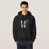 Baggerfahrer Bau Gebäude Arbeiter Liebe Hoodie (Vorne ganz)