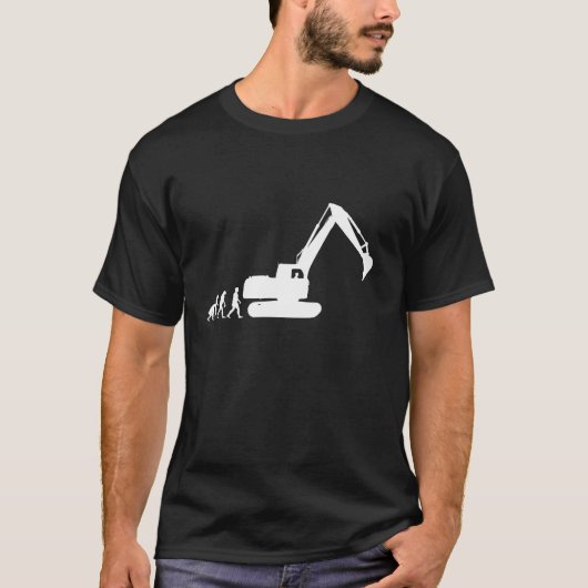 Baggerfahrer Evolution Bagger T-Shirt (Vorderseite)