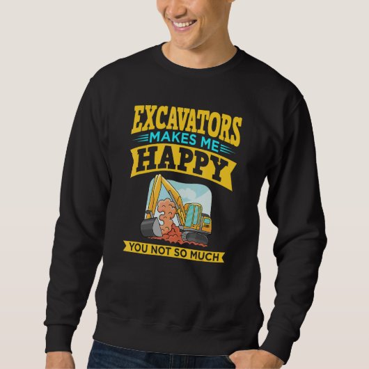 Baggerfahrer-Fernbedienung Baggermaschine R Sweatshirt (Vorderseite)