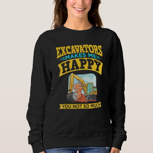 Baggerfahrer-Fernbedienung Baggermaschine R Sweatshirt (Vorderseite)