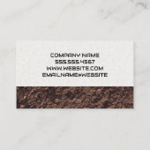 Baggerfahrzeug | Bauarbeiter Visitenkarte (Rückseite)